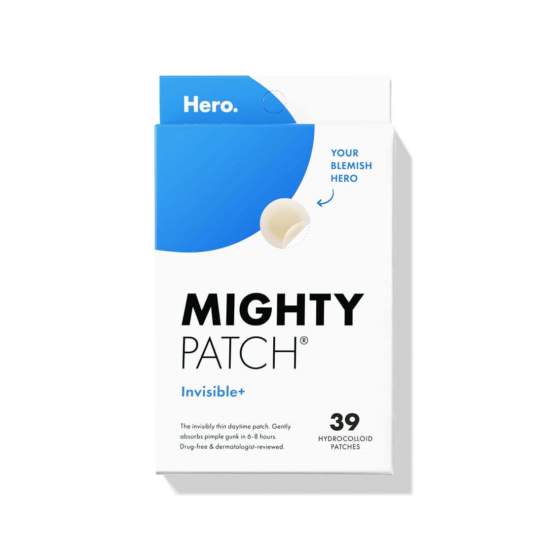 ™ Original Patch from Hero Cosmetics – the #1 Hydrocolloid Acne Pimple Patch for Shrinking Zits and Whiteheads in 1 Use; Nighttime Spot Stickers for Face and Skin (36 Count)