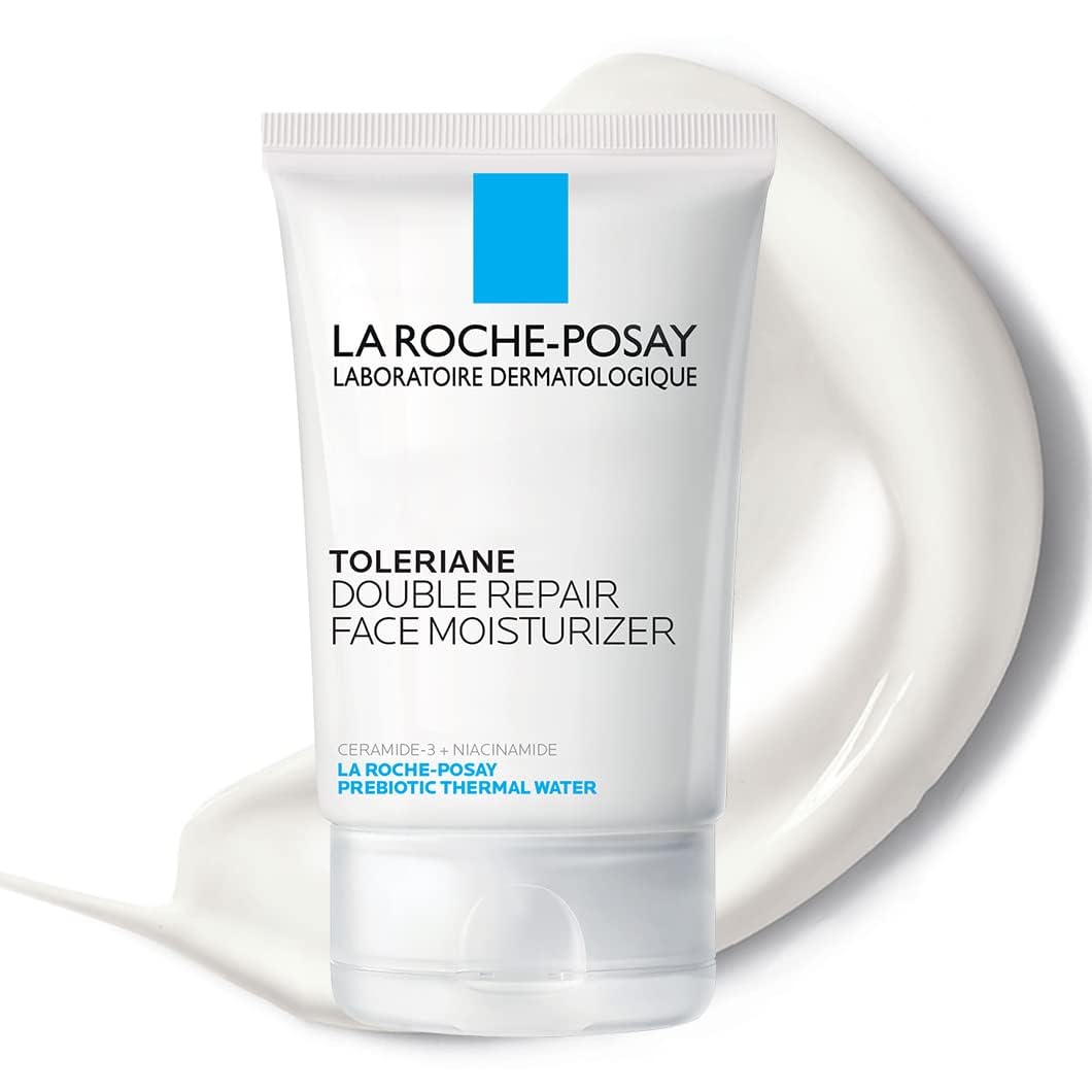 Toleriane Hydrating Gentle Face Cleanser, Hydrating Facial Cleanser with Niacinamide + Ceramides, Daily Face Wash for Dry Skin to Normal Skin, Sensitive Skin Tested, Fragrance Free