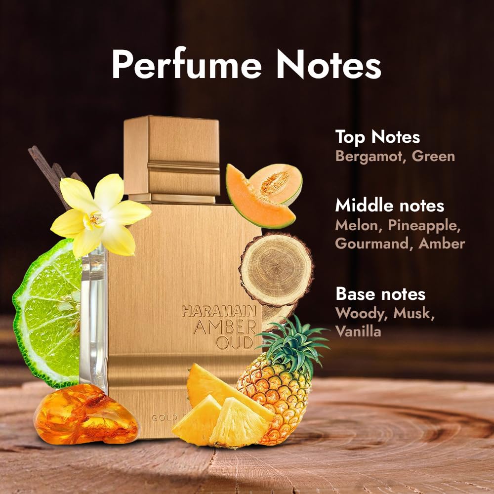 Amber Oud Gold Edition Eau De Parfum Spray 60Ml (2 Oz) - Unisex Arabian Perfume for Women & Men