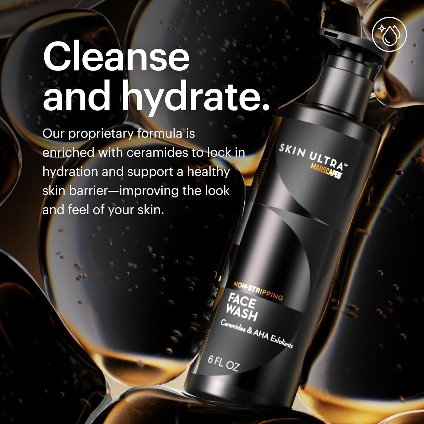 ® Skin Ultra™ Daily Regimen - Men'S Skincare Routine Essentials with Face Wash, Face Moisturizer & Brightening Serum Formulated with a Ceramide Complex for Cleansing, Exfoliating & Hydration