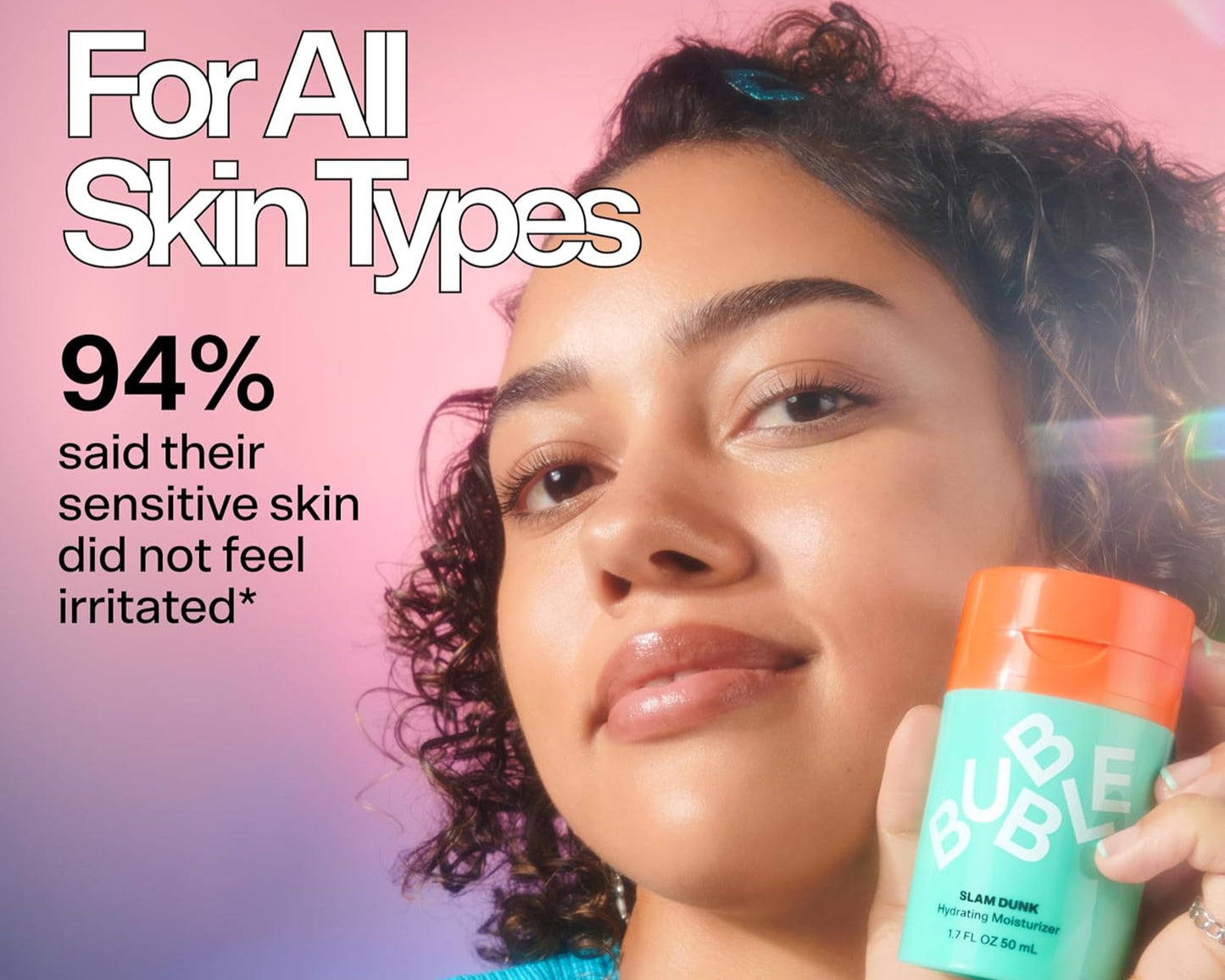 Slam Dunk Bundle - Hydrating Face Cream for Dry Skin Made with Vitamin E + Aloe Vera Juice for a Glowing Complexion - Skin Care with Blue Light Protection (50Ml + 10Ml, 2 Count)