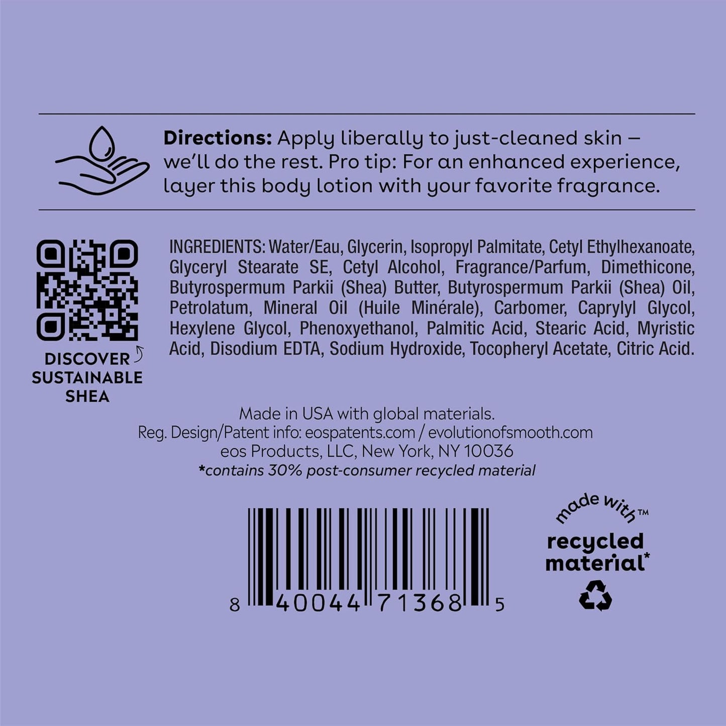Shea Better Body Lotion Vanilla Cashmere, 24-Hour Moisture Skin Care