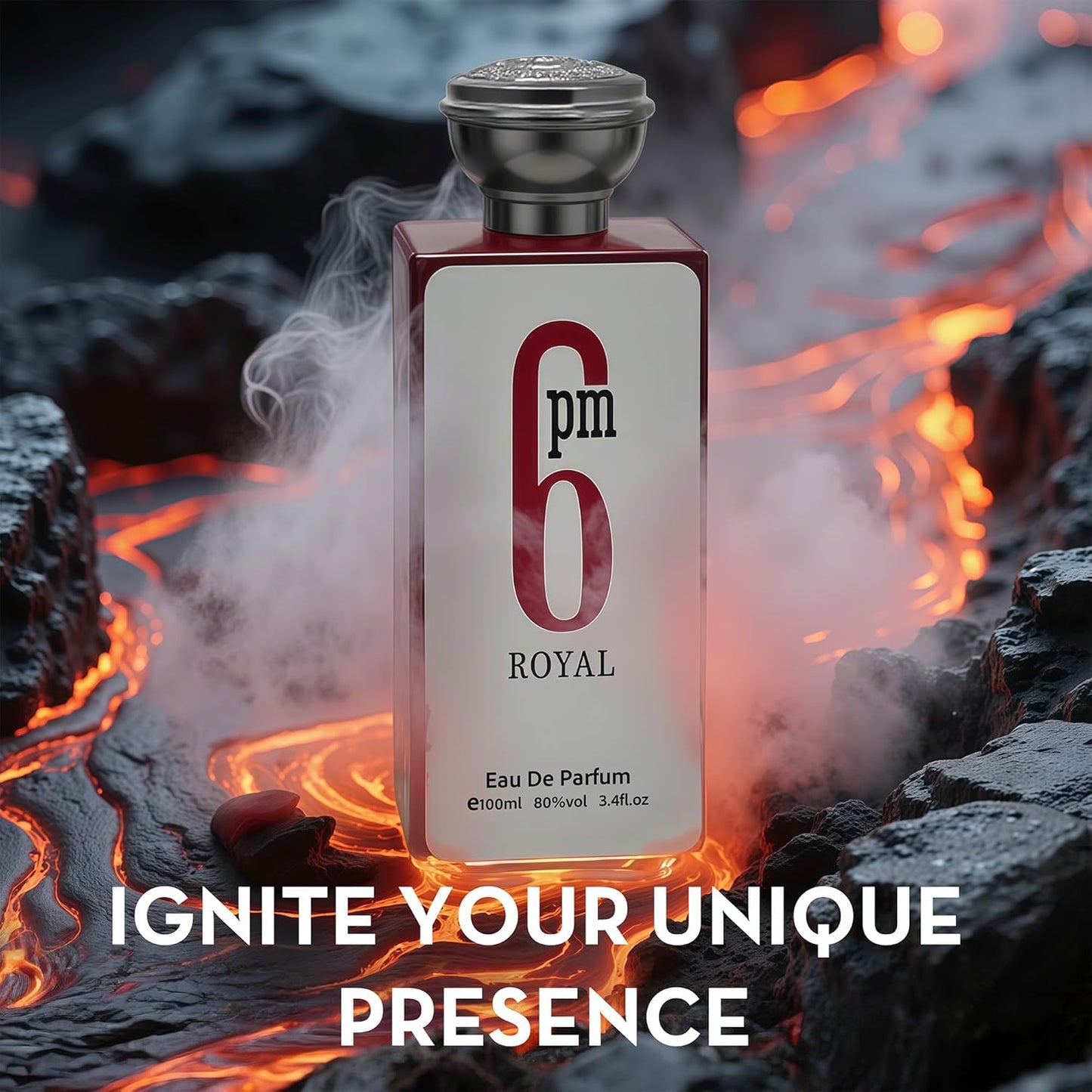 Men Cologne 4-Piece Combo Set (6PM Royal/Invincible/Billion/Vintage Heroes) Each 100ML