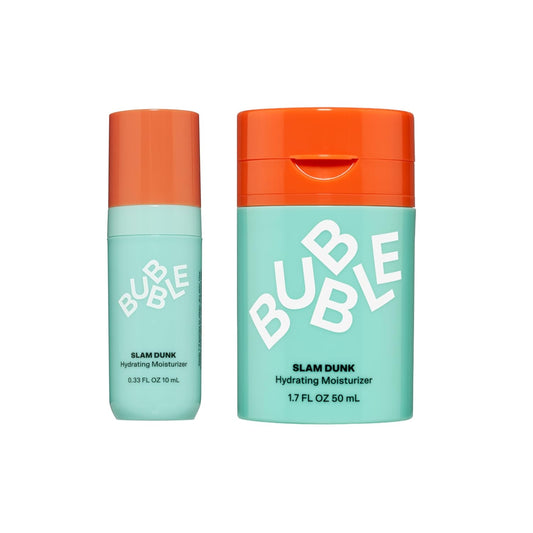 Slam Dunk Bundle - Hydrating Face Cream for Dry Skin Made with Vitamin E + Aloe Vera Juice for a Glowing Complexion - Skin Care with Blue Light Protection (50Ml + 10Ml, 2 Count)