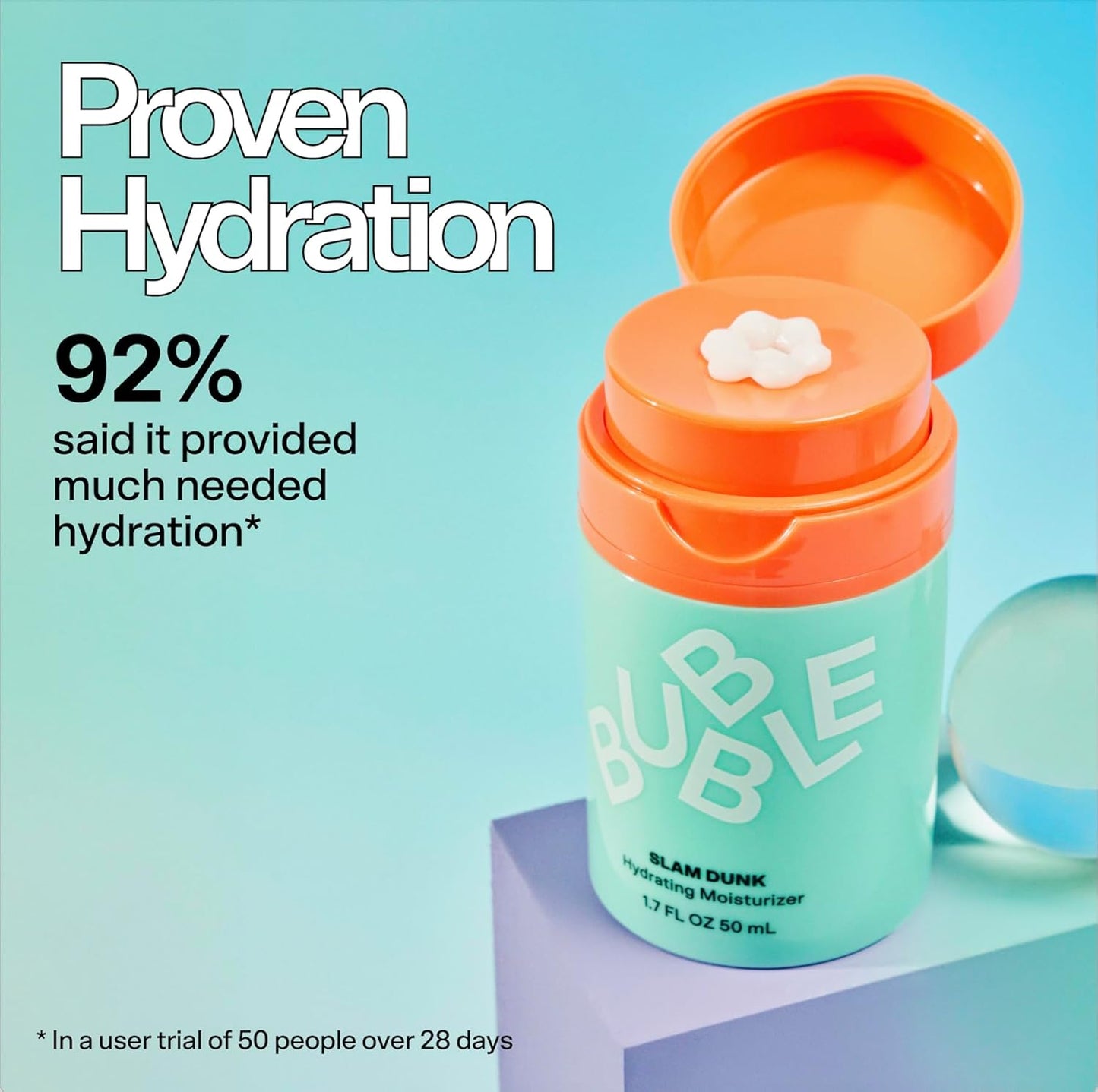 Slam Dunk Bundle - Hydrating Face Cream for Dry Skin Made with Vitamin E + Aloe Vera Juice for a Glowing Complexion - Skin Care with Blue Light Protection (50Ml + 10Ml, 2 Count)