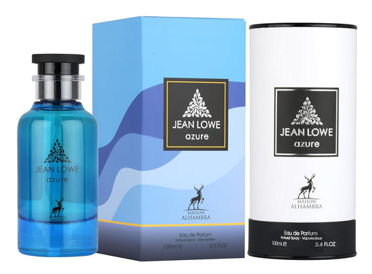 Jean Lowe Azure for Unisex Eau De Parfum Spray, 3.4 Ounce / 100 Ml