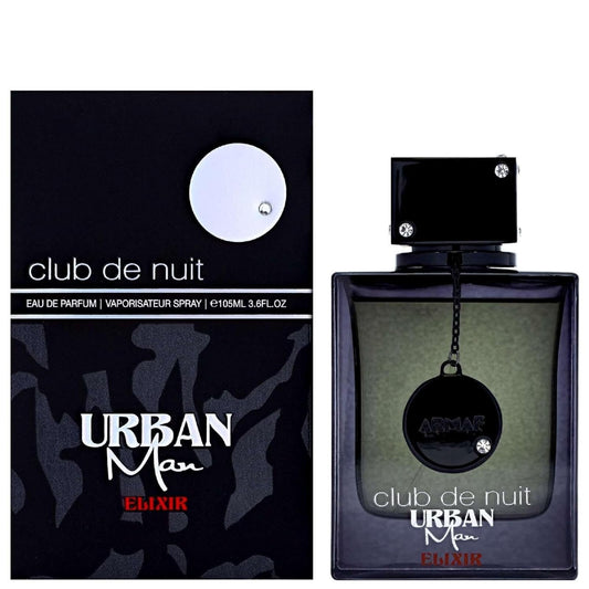 Club De Nuit Urban Man Elixir for Men Eau De Parfum Spray, 3.6 Ounce