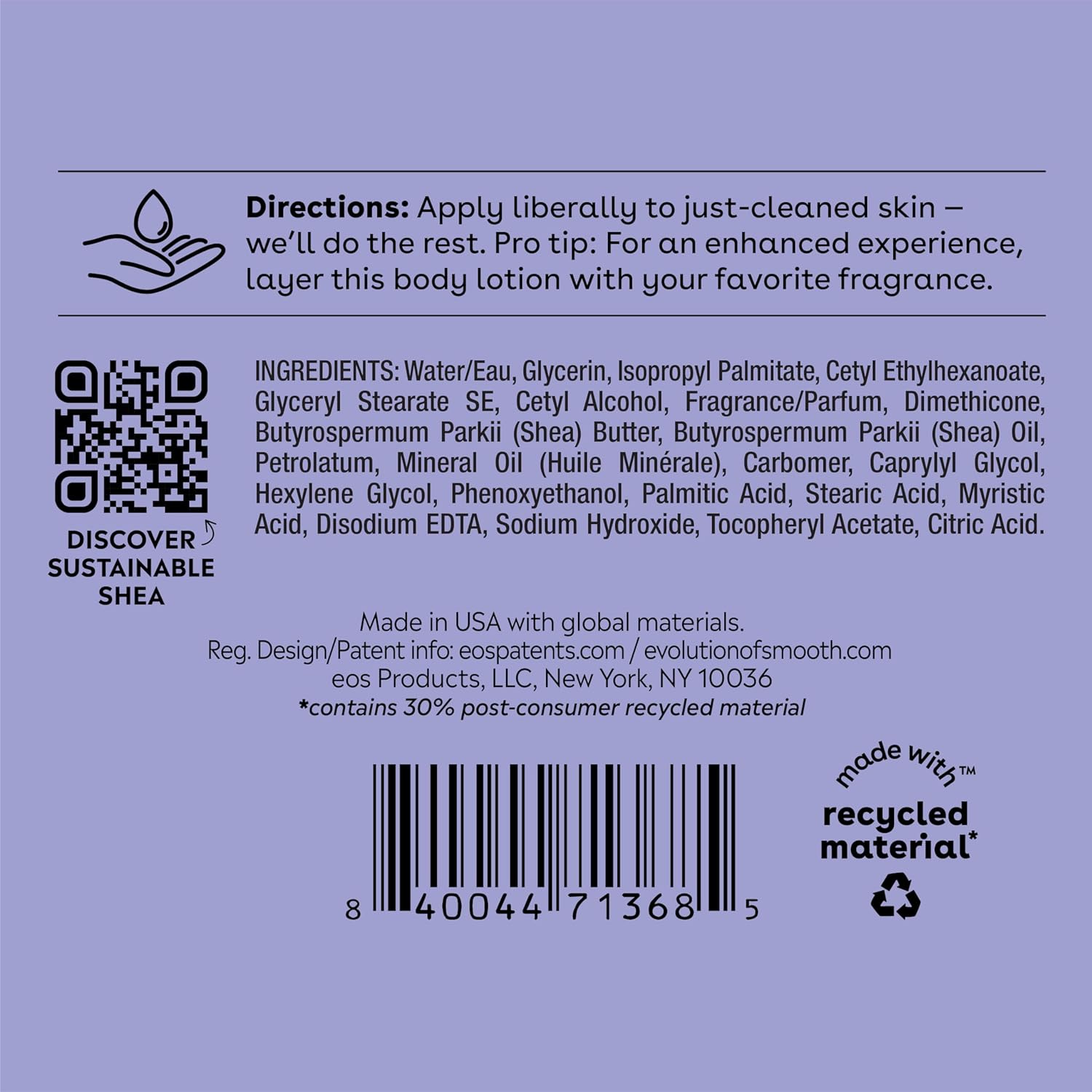 Shea Better Body Lotion Vanilla Cashmere, 24-Hour Moisture Skin Care